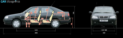 2003 Chery Amulet Sedan blueprint