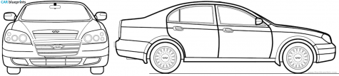 2007 Chery Eastar Sedan blueprint