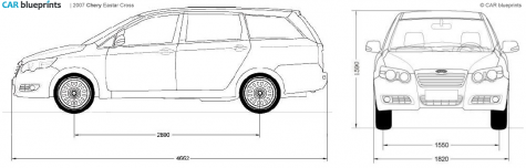 2007 Chery Eastar Cross Wagon blueprint