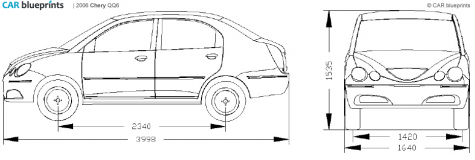 2006 Chery QQ6 Sedan blueprint