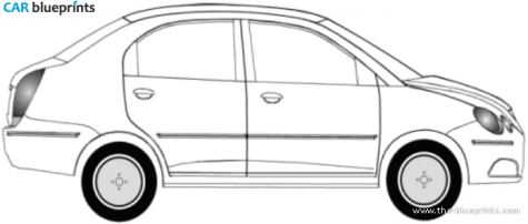 2010 Chery QQ6 Sedan blueprint