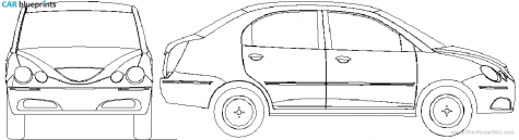 2010 Chery QQ6 Sedan blueprint