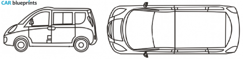 2009 Chery Riich Microvan blueprint