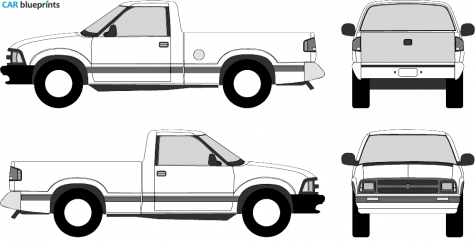 1994 Chevrolet S-10 Pick-up blueprint