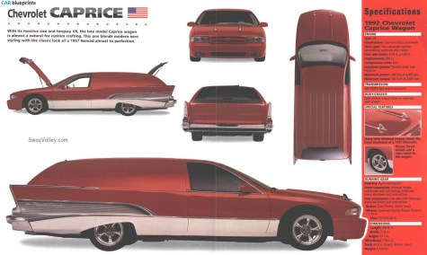 1992 Chevrolet Caprice Wagon blueprint