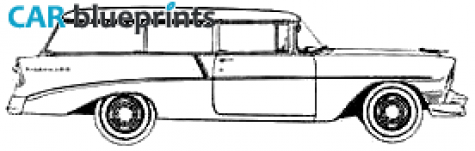 1956 Chevrolet 210 Handyman Station Wagon blueprint