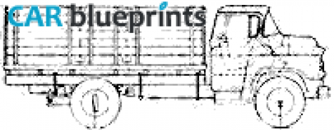 1956 Chevrolet 5400 Skates Truck blueprint