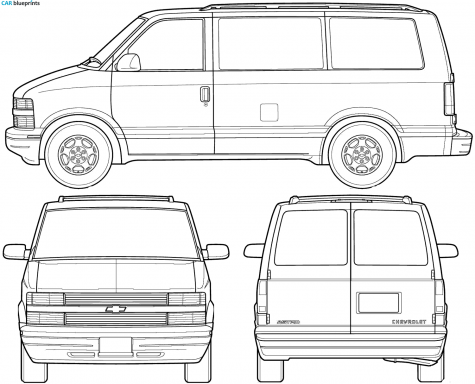 2005 Chevrolet Astro LWB Van blueprint