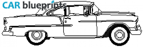 1955 Chevrolet Bel Air 2-door Sedan blueprint