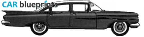 1959 Chevrolet Biscayne 4-door Sedan blueprint