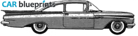 1959 Chevrolet Biscayne Utility Sedan blueprint