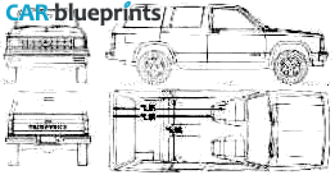 1991 Chevrolet S-10 4-door Wagon blueprint