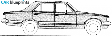 1981 Chevrolet Diplomata Sedan blueprint