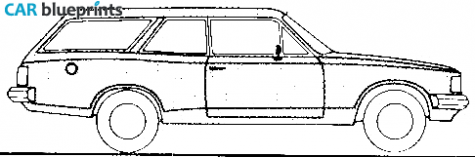 1981 Chevrolet Opala Caravan Wagon blueprint