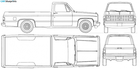 1985 Chevrolet C-K Pick-up blueprint