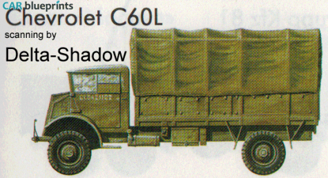 1944 Chevrolet C60L Truck blueprint