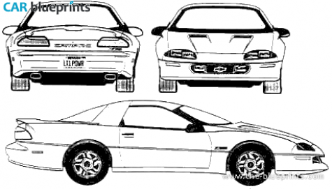 1995 Chevrolet Camaro Coupe blueprint