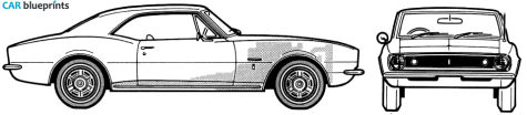 1967 Chevrolet Camaro Coupe blueprint