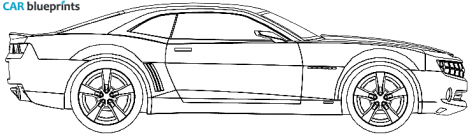 2009 Chevrolet Camaro Coupe blueprint