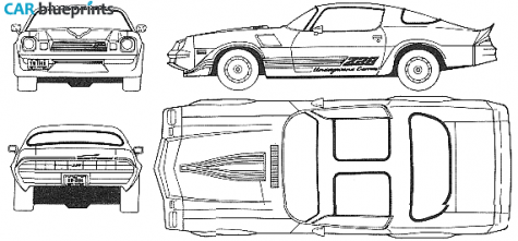 1980 Chevrolet Camaro Z28 Coupe blueprint