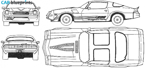 1980 Chevrolet Camaro Z28 Coupe blueprint