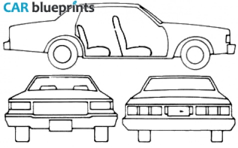 1989 Chevrolet Caprice Classic Sedan blueprint