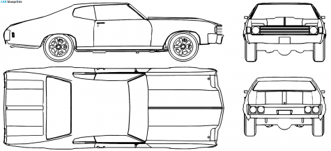 1972 Chevrolet Chevelle Sport Coupe blueprint