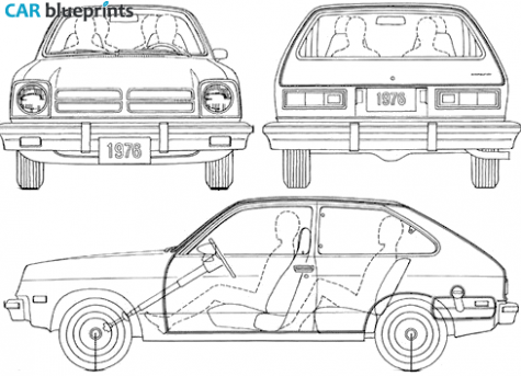 1976 Chevrolet Chevette Hatchback blueprint