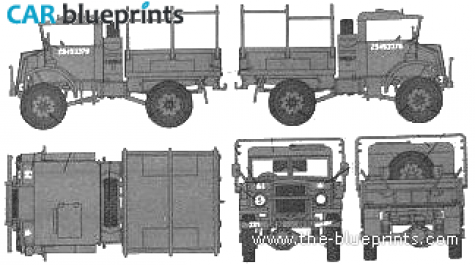 Chevrolet CMP C15A Cab No13 General Service Truck blueprint