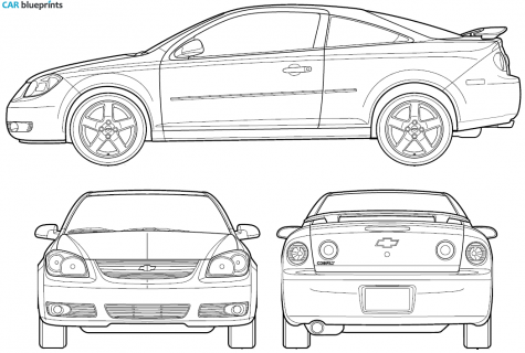 2006 Chevrolet Cobalt Coupe blueprint