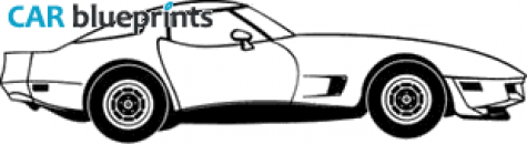 1978 Chevrolet Corvette C3 Coupe blueprint