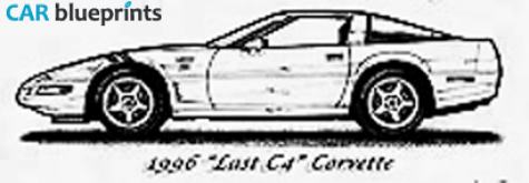 1996 Chevrolet Corvette C4 Last Coupe blueprint