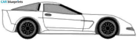 2004 Chevrolet Corvette C6 Concept Coupe blueprint