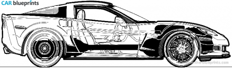 2011 Chevrolet Corvette Z06 Coupe blueprint