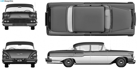 1958 Chevrolet Delray Sedan blueprint