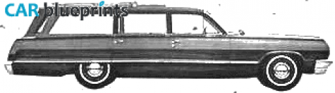 1964 Chevrolet Impala Station Wagon blueprint