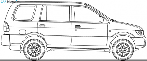 2004 Chevrolet Tavera SUV blueprint