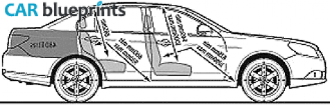 2008 Chevrolet Epica 2.0D LT Sedan blueprint