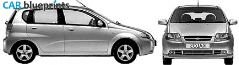 2007 Chevrolet Kalos 5-door Hatchback blueprint