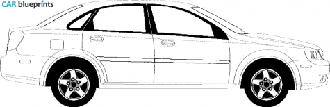 2006 Chevrolet Optra 4-door Sedan blueprint