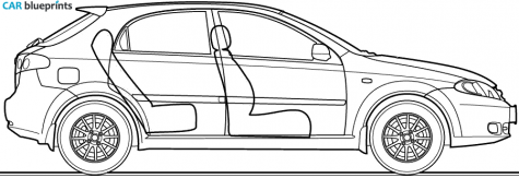 2006 Chevrolet Optra SRV 5-door Hatchback blueprint