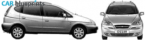 2007 Chevrolet Vivant 5-door Minivan blueprint