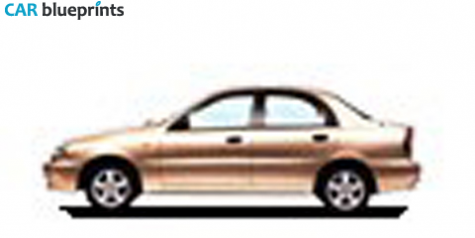 1997 Chevrolet Lanos Sedan blueprint