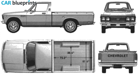 1977 Chevrolet LUV Truck blueprint