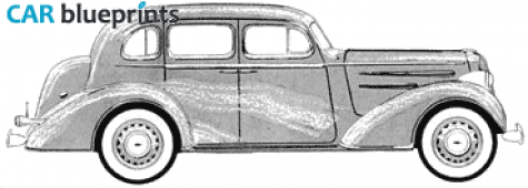 1936 Chevrolet Master Deluxe Sedan blueprint