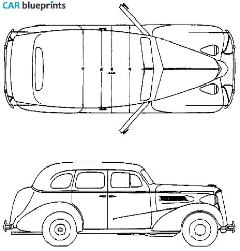 1937 Chevrolet Master Sedan blueprint