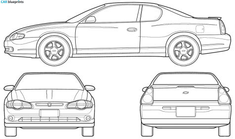 2005 Chevrolet Monte Carlo Coupe blueprint