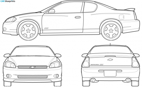 2007 Chevrolet Monte Carlo Coupe blueprint