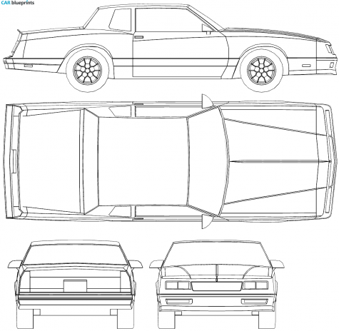 1986 Chevrolet Monte Carlo SS Coupe blueprint