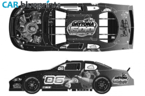 2006 Chevrolet Impala NASCAR Coupe blueprint